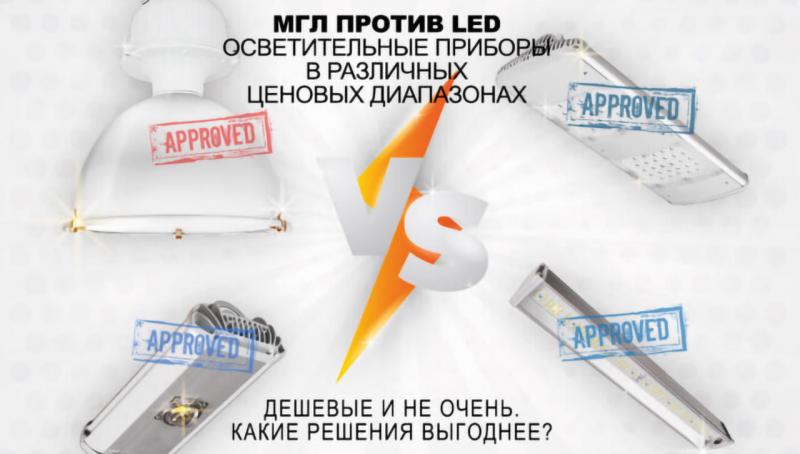 Статья сравнительного анализа. МГЛ против LED. Промышленные светильники для складских комплексов и проходов