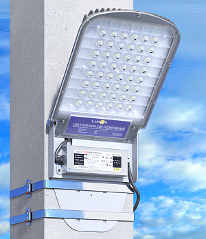 Крепление на столб с помощью ленты СИП