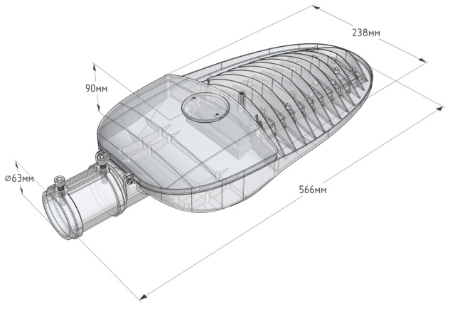 Габариты LuxON Bat Urban 80W
