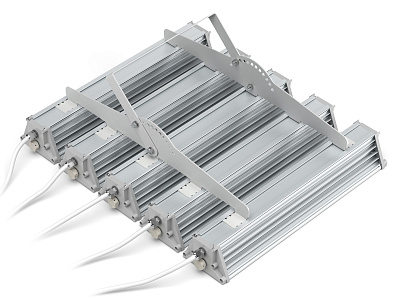 Регулируемое (объединяющая планка на 5 светильников), опционально